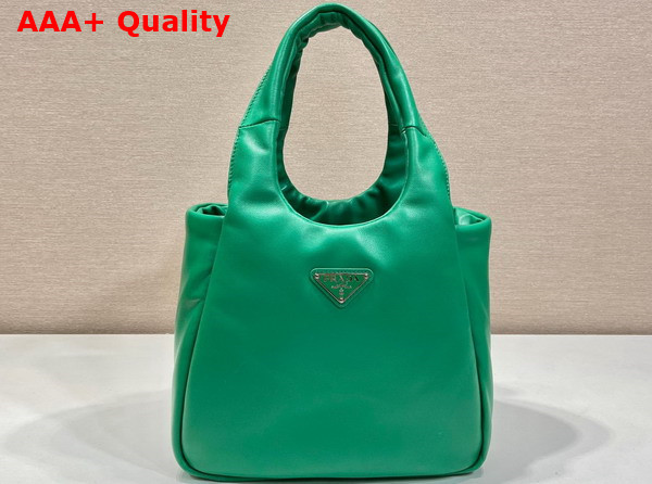 Prada Medium Padded Prada Soft Nappa Leather Bag in Mango 1BG413 Replica