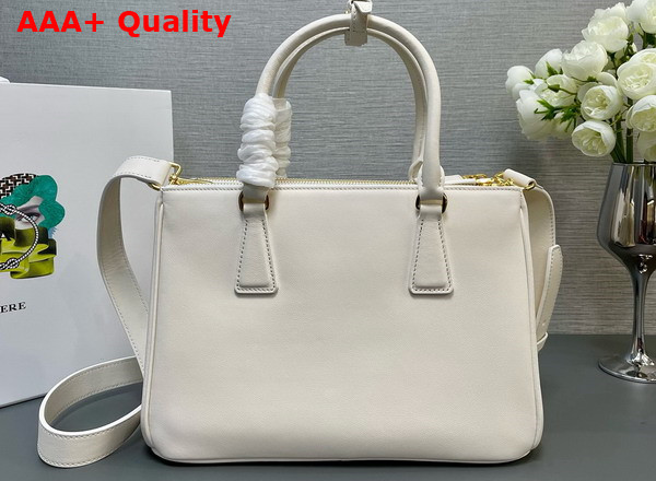 Prada Medium Prada Galleria Leather Bag in White 1BA863 Replica