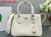 Prada Medium Prada Galleria Leather Bag in White 1BA863 Replica