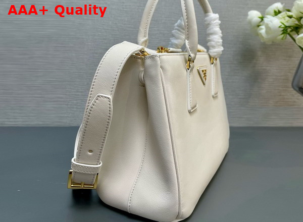 Prada Medium Prada Galleria Leather Bag in White 1BA863 Replica