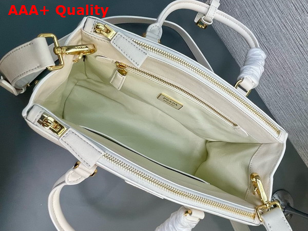 Prada Medium Prada Galleria Leather Bag in White 1BA863 Replica