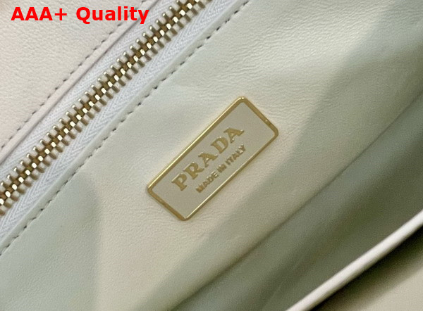 Prada Medium Prada Galleria Leather Bag in White 1BA863 Replica