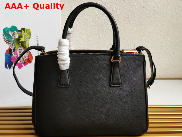 Prada Medium Prada Galleria Saffiano Leather Bag in Black 1BA863 Replica