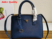 Prada Medium Prada Galleria Saffiano Leather Bag in Blue 1BA863 Replica