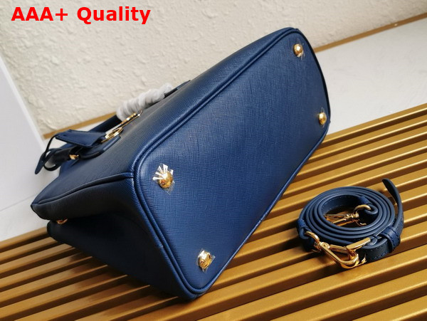 Prada Medium Prada Galleria Saffiano Leather Bag in Blue 1BA863 Replica