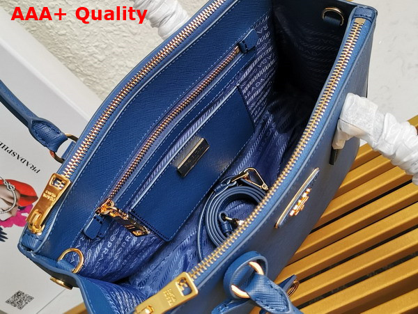 Prada Medium Prada Galleria Saffiano Leather Bag in Blue 1BA863 Replica