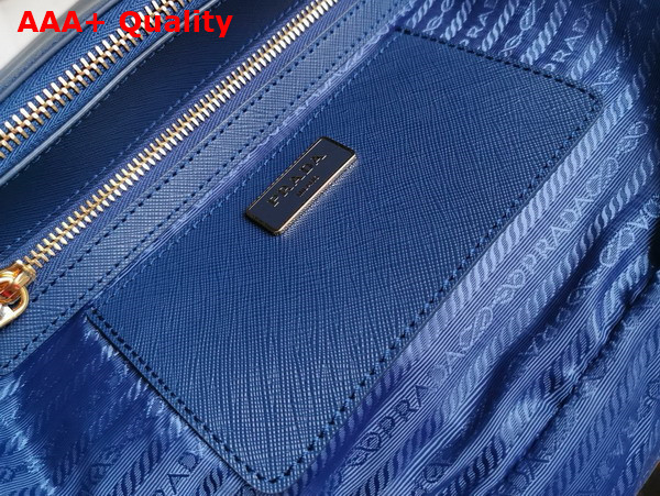 Prada Medium Prada Galleria Saffiano Leather Bag in Blue 1BA863 Replica