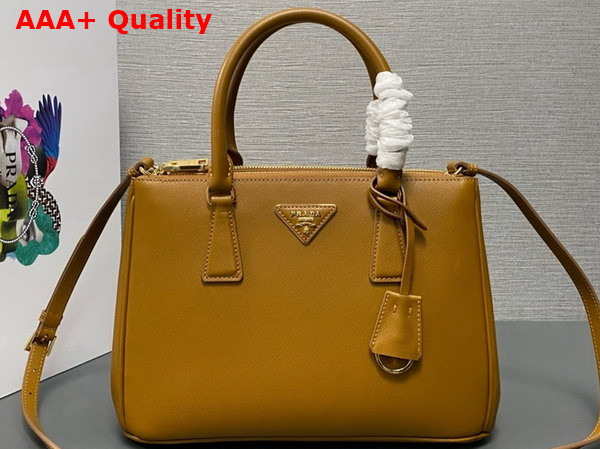 Prada Medium Prada Galleria Saffiano Leather Bag in Caramel 1BA863 Replica