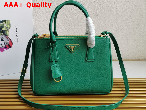 Prada Medium Prada Galleria Saffiano Leather Bag in Green 1BA863 Replica