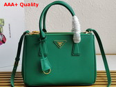 Prada Medium Prada Galleria Saffiano Leather Bag in Green 1BA863 Replica