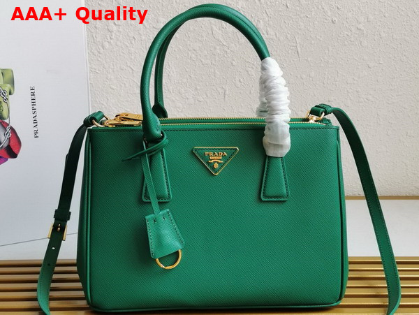 Prada Medium Prada Galleria Saffiano Leather Bag in Green 1BA863 Replica