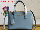 Prada Medium Prada Galleria Saffiano Leather Bag in Light Blue 1BA863 Replica