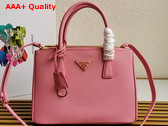 Prada Medium Prada Galleria Saffiano Leather Bag in Pink 1BA863 Replica