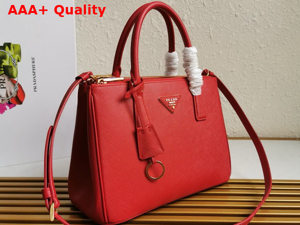 Prada Medium Prada Galleria Saffiano Leather Bag in Red 1BA863 Replica