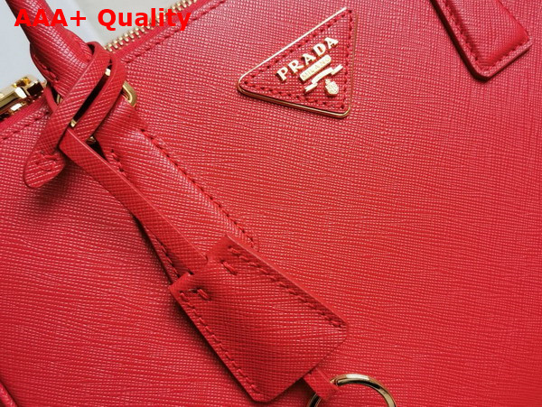 Prada Medium Prada Galleria Saffiano Leather Bag in Red 1BA863 Replica