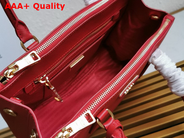 Prada Medium Prada Galleria Saffiano Leather Bag in Red 1BA863 Replica