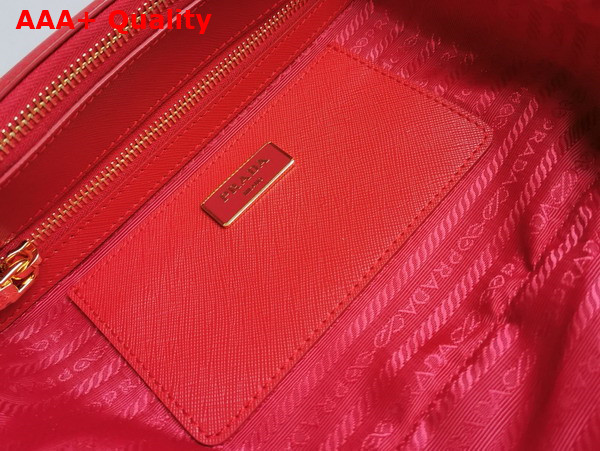 Prada Medium Prada Galleria Saffiano Leather Bag in Red 1BA863 Replica