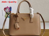 Prada Medium Prada Galleria Saffiano Leather Bag in Sand Beige 1BA863 Replica