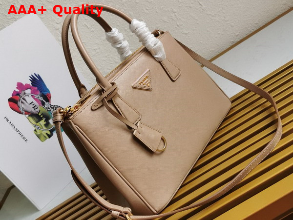 Prada Medium Prada Galleria Saffiano Leather Bag in Sand Beige 1BA863 Replica