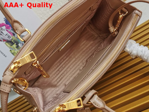 Prada Medium Prada Galleria Saffiano Leather Bag in Sand Beige 1BA863 Replica