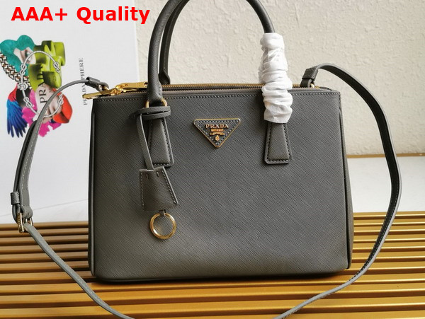 Prada Medium Prada Galleria Saffiano Leather Bag in Slate Gray 1BA863 Replica