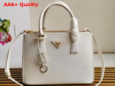 Prada Medium Prada Galleria Saffiano Leather Bag in White 1BA863 Replica