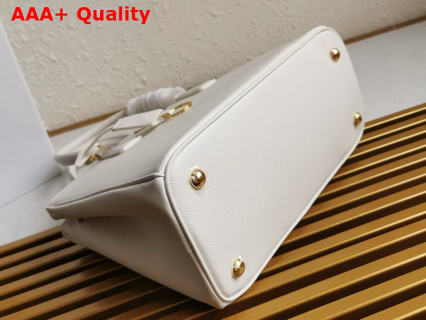 Prada Medium Prada Galleria Saffiano Leather Bag in White 1BA863 Replica