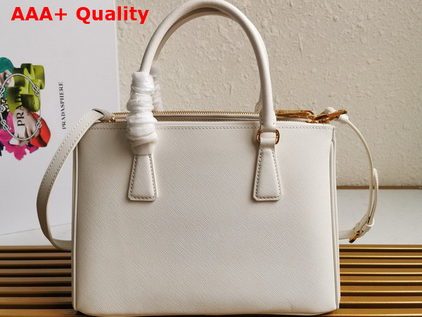 Prada Medium Prada Galleria Saffiano Leather Bag in White 1BA863 Replica