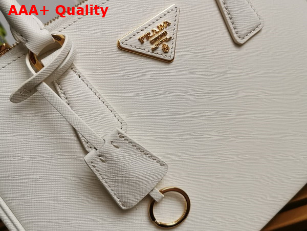 Prada Medium Prada Galleria Saffiano Leather Bag in White 1BA863 Replica