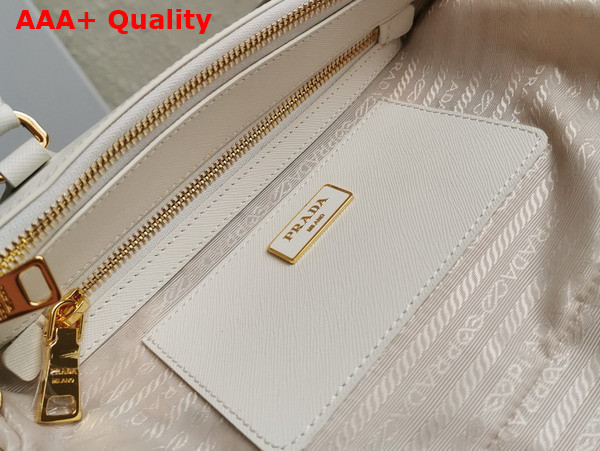 Prada Medium Prada Galleria Saffiano Leather Bag in White 1BA863 Replica