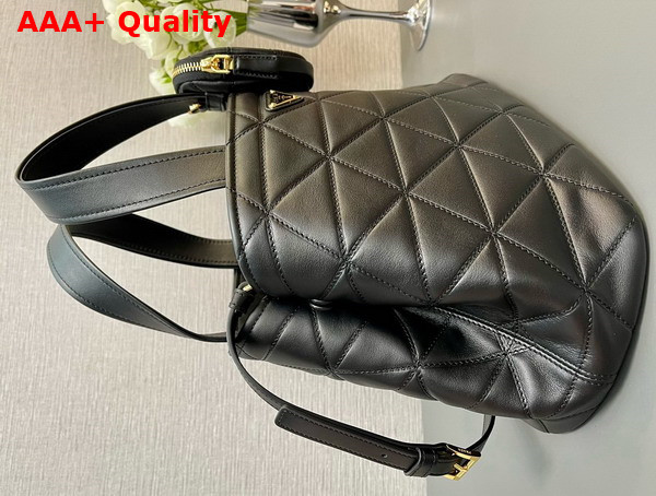 Prada Medium Quilted Leather Tote Bag in Black 1BG545 Replica