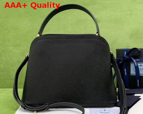 Prada Medium Saffiano Leather Matinee Bag Black Replica