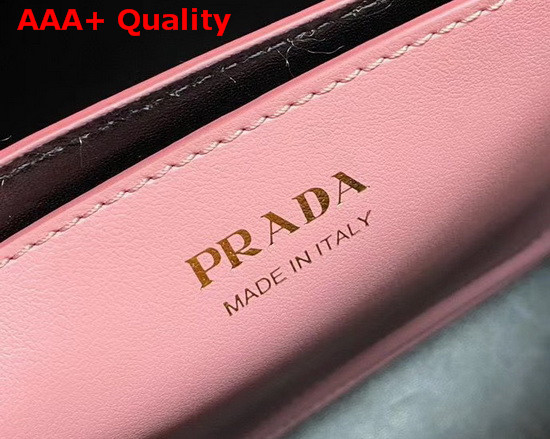 Prada Medium Saffiano Leather Matinee Bag Petal Pink Replica