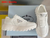 Prada Men Leather Sneakers in White 2EE369 Replica