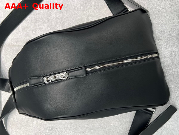 Prada Men Leather Triangle Backpack in Black 2VZ099 Replica