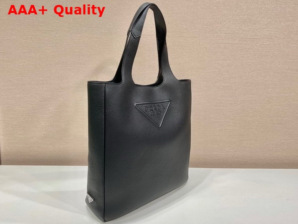 Prada Mens Leather Tote in Black 2VG092 Replica