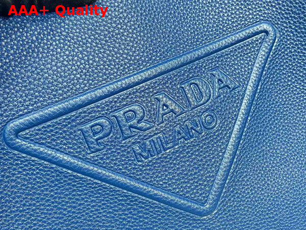 Prada Mens Leather Tote in Bluette 2VG092 Replica