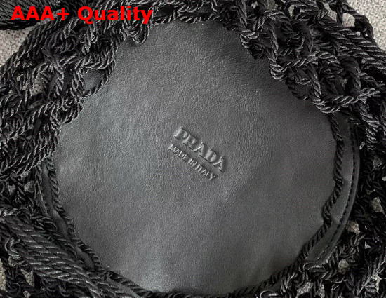 Prada Mesh Bucket Bag in Black Replica