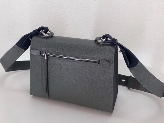 Prada Monochrome Saffiano Leather Bag in Grey