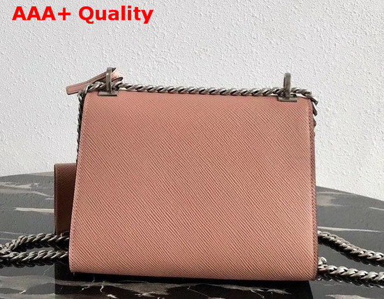 Prada Monochrome Saffiano Leather Bag in Nude with Enameled Metal Appliques Replica