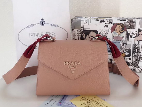 Prada Monochrome Saffiano Leather Bag in Pink