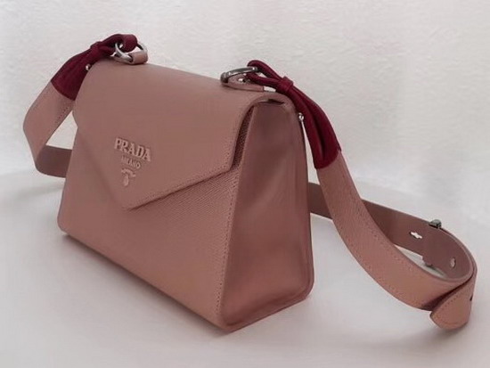 Prada Monochrome Saffiano Leather Bag in Pink