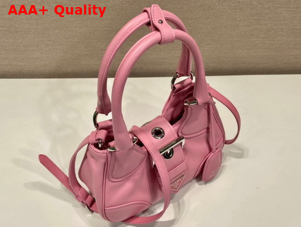 Prada Moon Padded Nappa Leather Bag in Geranium Pink 1BA381 Replica