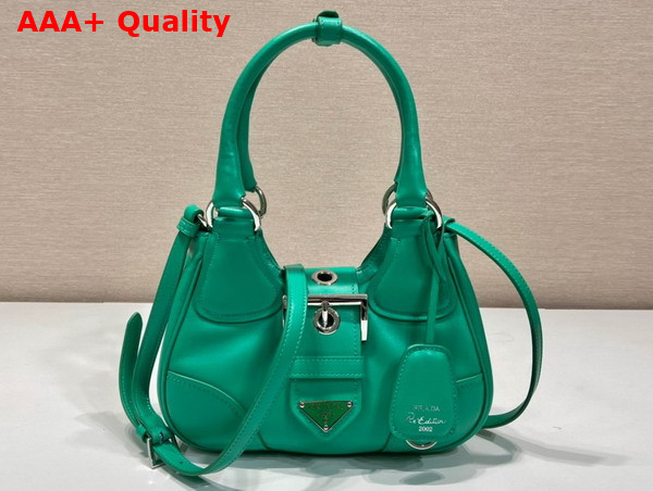 Prada Moon Padded Nappa Leather Bag in Mango 1BA381 Replica