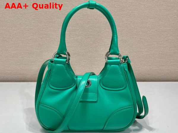 Prada Moon Padded Nappa Leather Bag in Mango 1BA381 Replica