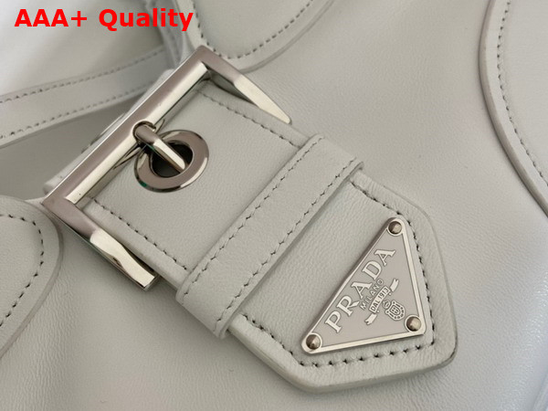 Prada Moon Padded Nappa Leather Bag in White 1BA381 Replica