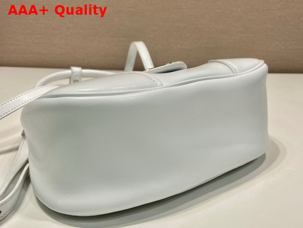 Prada Moon Padded Nappa Leather Bag in White 1BA381 Replica