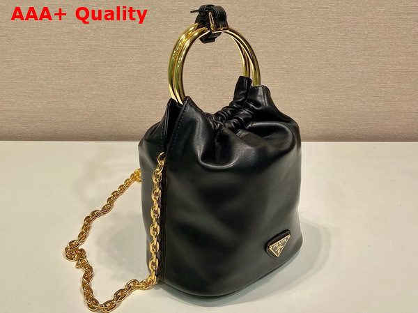 Prada Nappa Leather Mini Bag in Black 1BC227 Replica