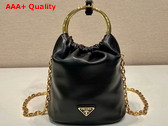 Prada Nappa Leather Mini Bag in Black 1BC227 Replica