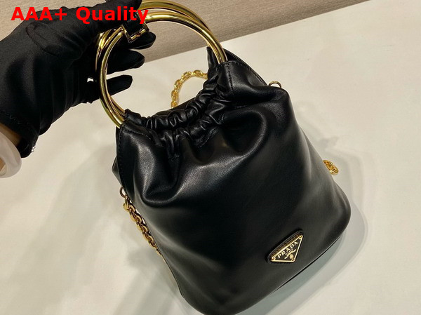 Prada Nappa Leather Mini Bag in Black 1BC227 Replica